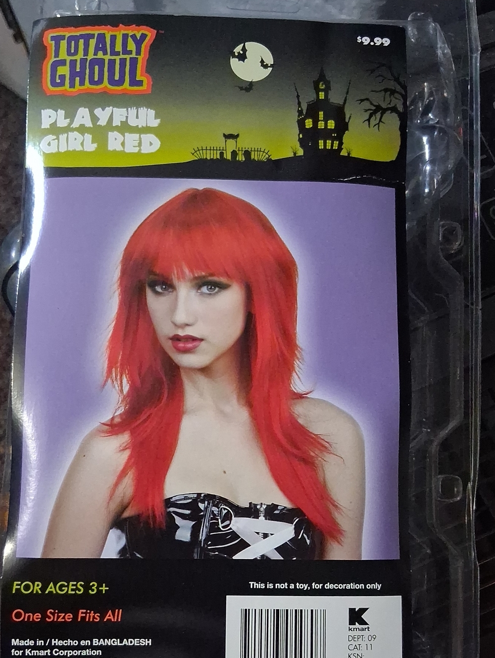 Playful Girl Red Women's Wig - Vibrant Red